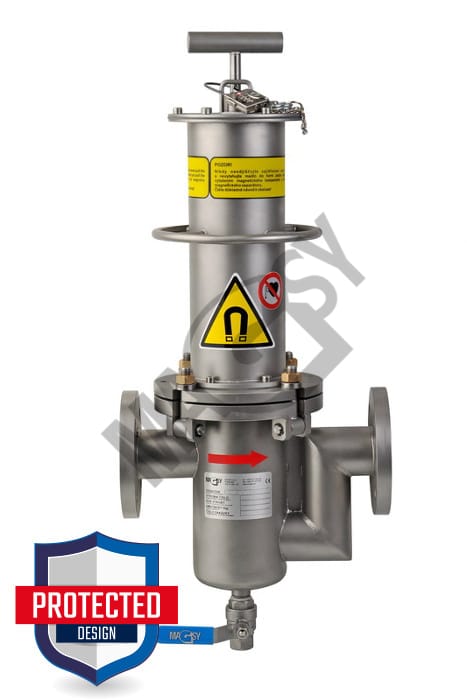 Magnetseparator for flytende blandinger DN 50 – ny type UP Magnetseparator for flytende blandinger DN 50 – ny type UP