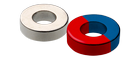 Ndfeb magnets - annular rings - magnetized diametrally perpendicular to an appropriate axis